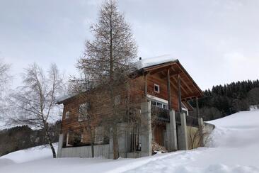 Ferienhaus Becht, Tschappina - Ansicht Winter