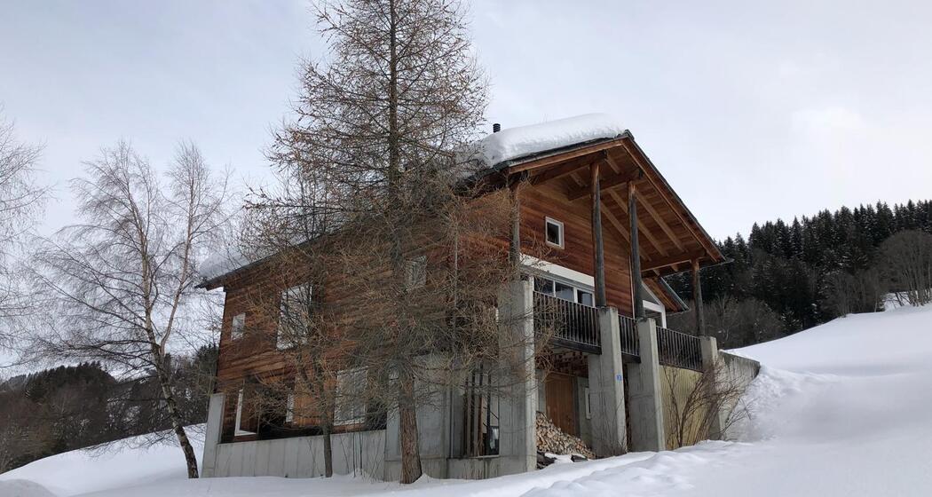 Ferienhaus Becht, Tschappina - Ansicht Winter