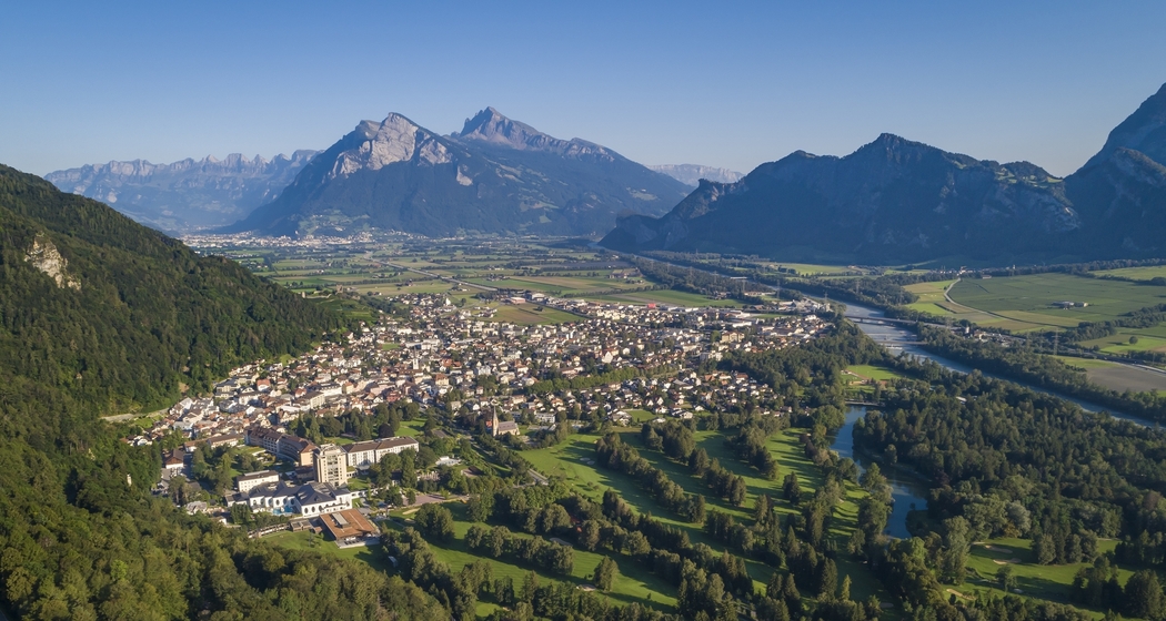 Bad Ragaz von oben