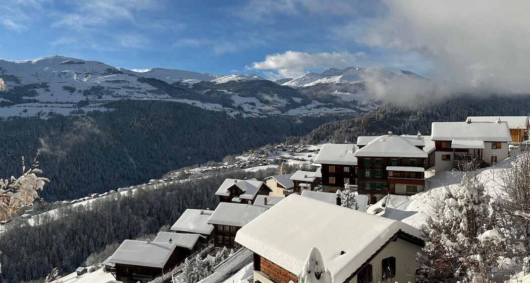 Ferienwohnung Casa Glix - Aussicht Winter