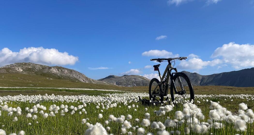 Biken beim Lai da Rims