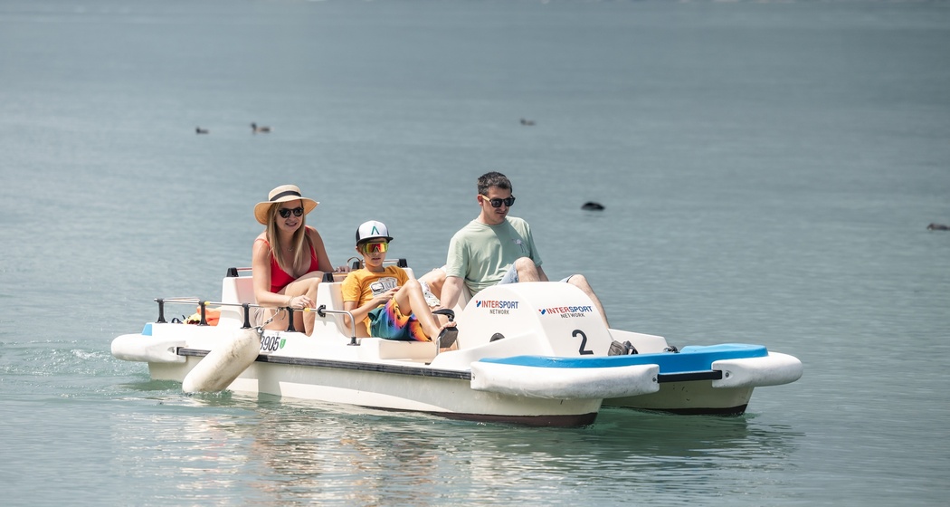 Pedalofahren auf dem Walensee