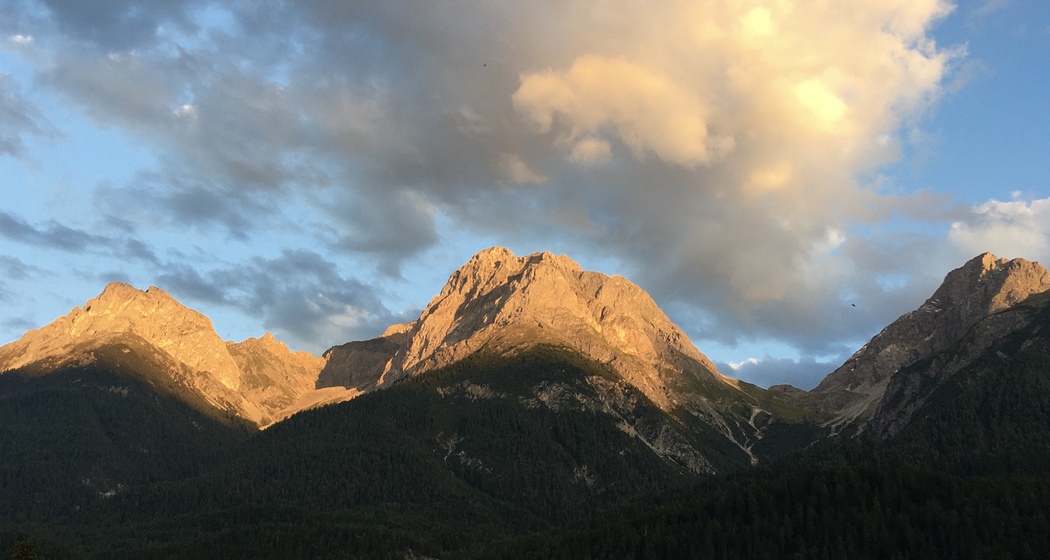Abendstimmung Scuol