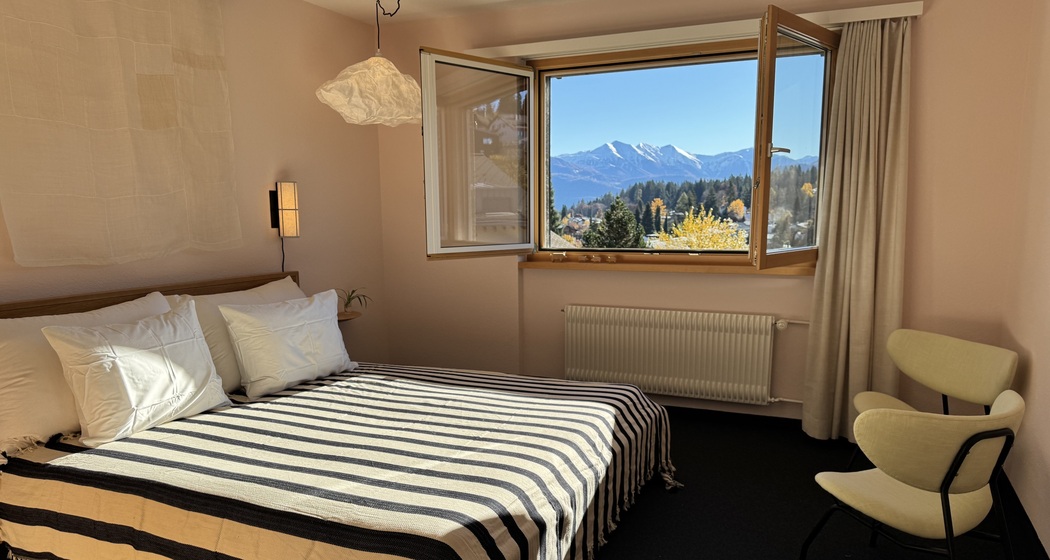 Schlafzimmer mit Aussicht