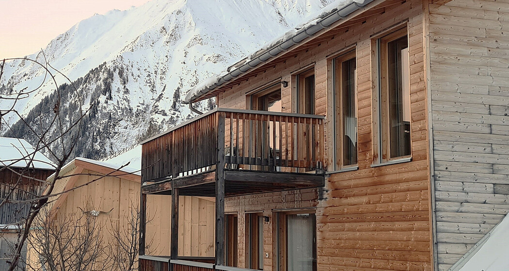Ferienhaus Charme by Biobuchli - Ansicht Winter