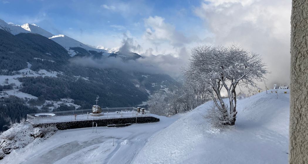 Ferienwohnung Casa Splendusa Richter - Ausblick Winter