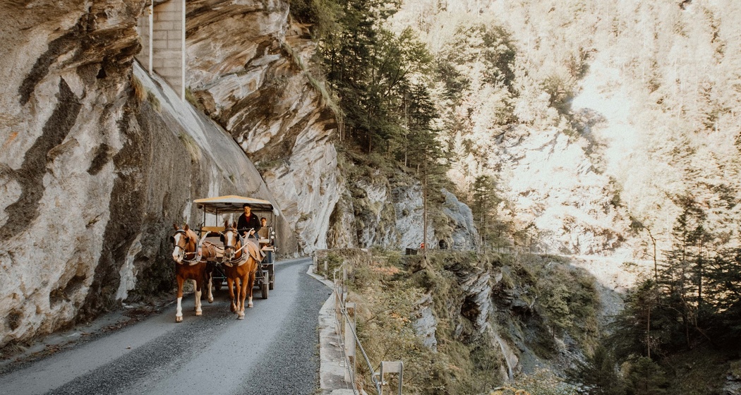 Kutschenfahrt zur Taminaschlucht