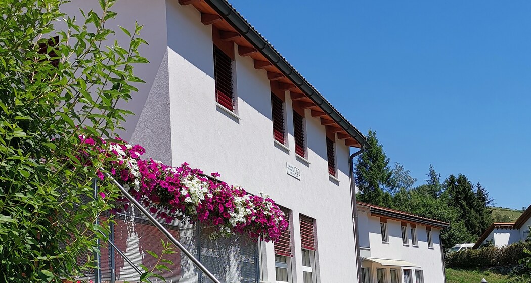 Haus Südseite mit Terrasse