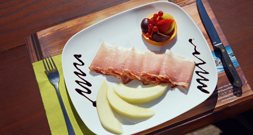 Vorspeise im Restaurant Molseralp