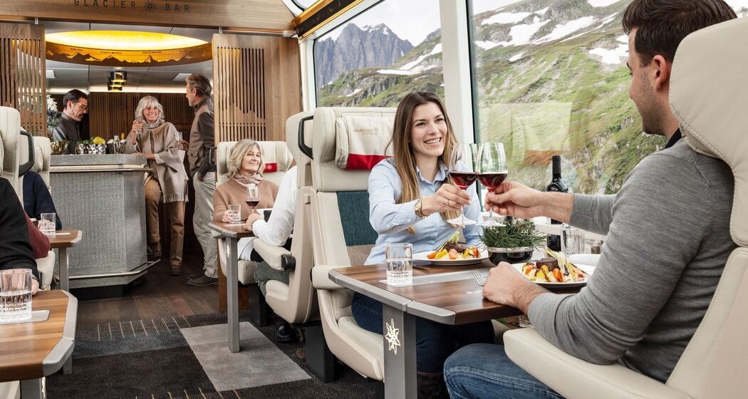 Glacier Express Excellence Class Sitzplatzreservation ab Zermatt oder St. Moritz (exp_1deec73)