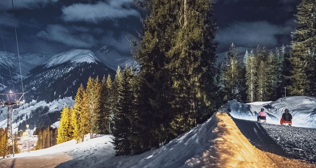 Einzelticket Abendschlitteln am Rinerhorn inkl. Fondue und Schlittenmiete (exp_efc475d)