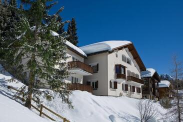 Vue d’hiver de la maison