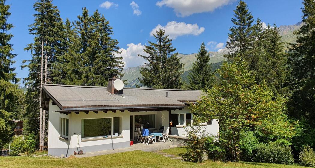 Ferienhaus Tina Sitzplatz Sommer