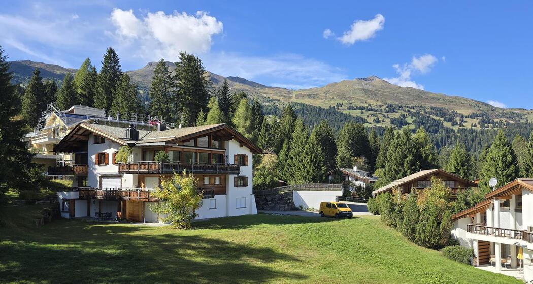 Aussicht vom Balkon Sommer