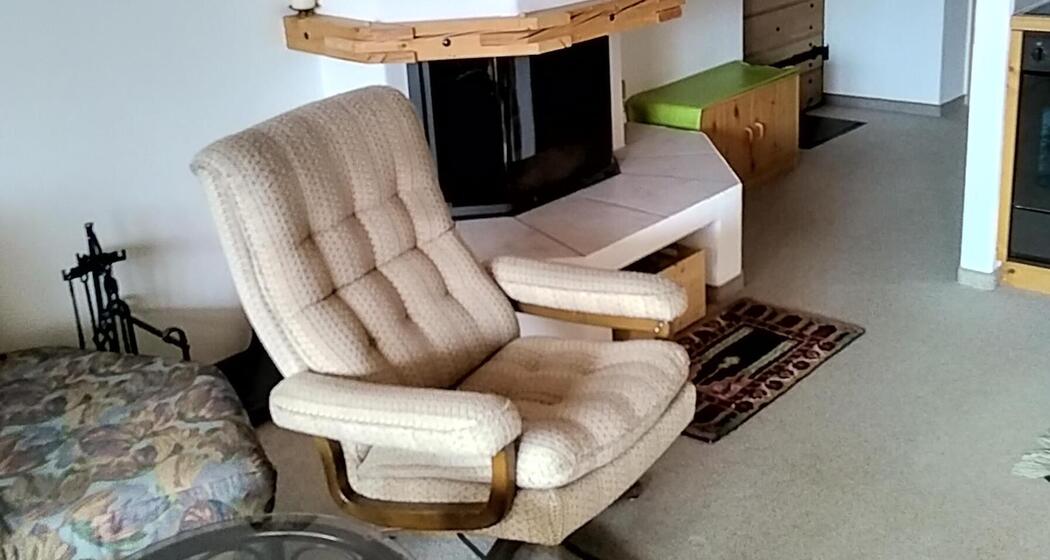 Wohnzimmer mit Cheminée