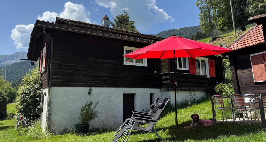 Garten mit Liegestühle