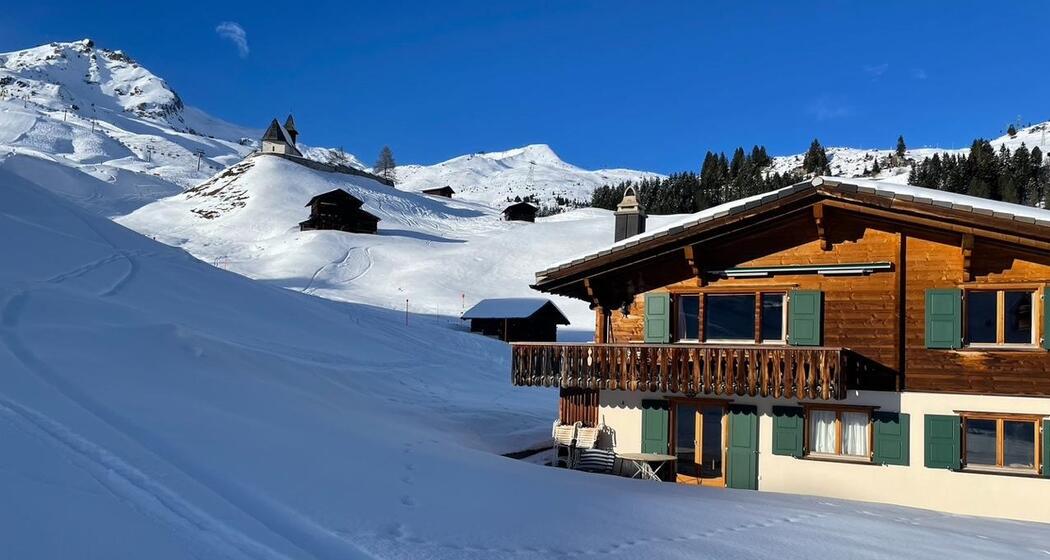 Blick Kirchli Weisshorn