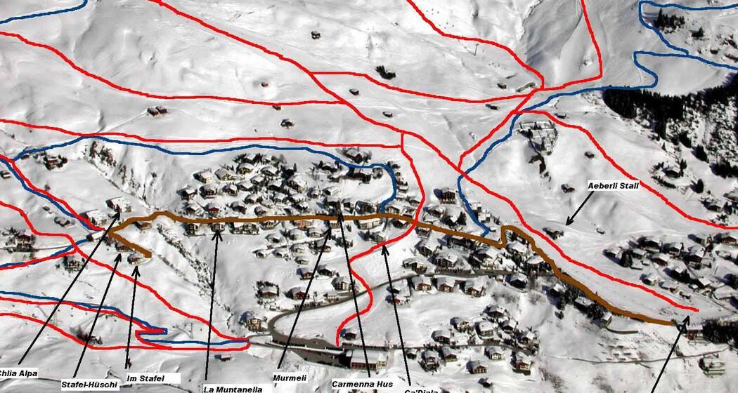 Luftaufnahme Inner-Arosa
