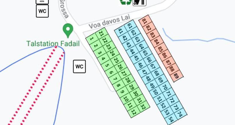Platzplan Stellplatz Fadail