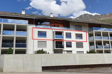 3.5 Zimmer Whg. Valbella aussen eingezeichnet