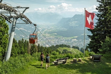 Nationalfeiertag am Churer Hausberg mit Aussicht