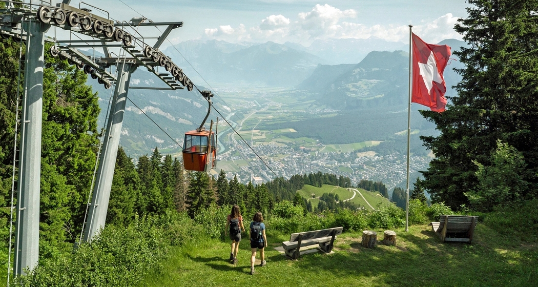 Nationalfeiertag am Churer Hausberg mit Aussicht