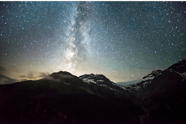 Bernina Glaciers in the moonlight (gdl_905482178_image)