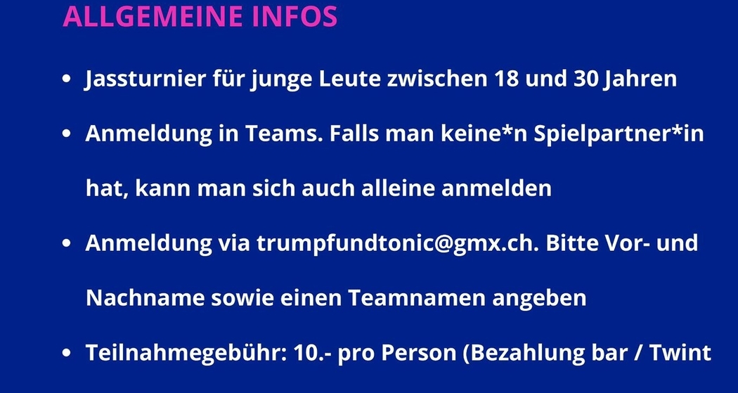 Trumpf & Tonic Jassturnier (gdl_910502160_image)