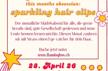 Crafty girlies club: sparkling hairclip (gdl_924838297_image)