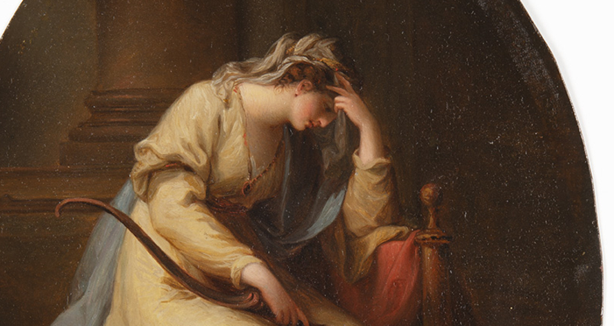 Kunst am Mittag A. Kauffmanns "Penelope trauert über dem Bogen des Odysseus" (gdl_926460604_image)