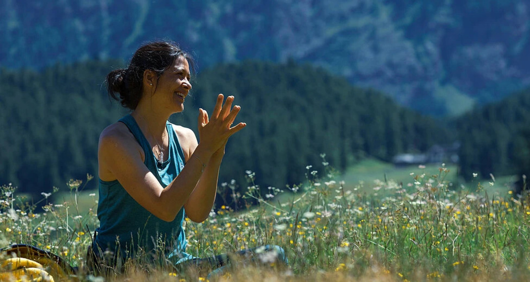 Yoga am See inmitten der Engadiner Natur
