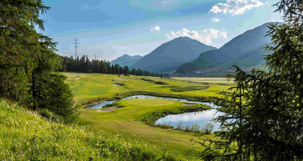 Herbststimmung auf dem Fairway in Zuoz
