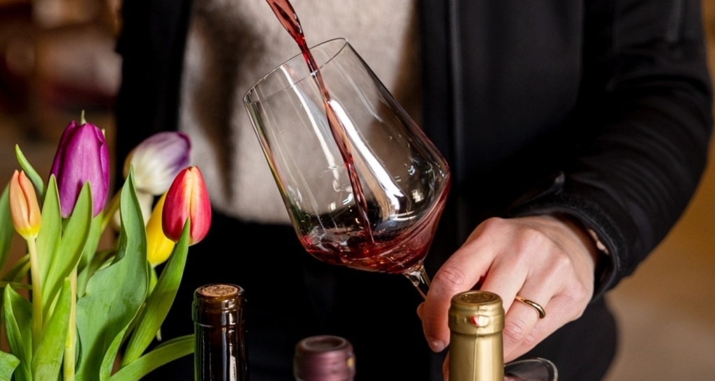 Wein und Blumen