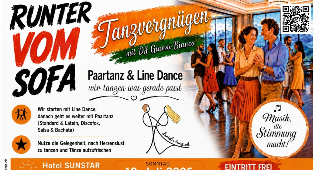 Motiv Runter vom Sofa – Tanzvergnügen in Pontresina