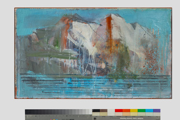 Werk aus der Sonderausstellung «Der kranke Berg – La montagna ammalata» im Museum Engiadinais.