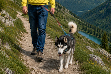 Husky-Trekking im Engadin
