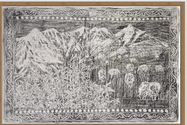 Werk von Pia Kühnemann in der Ausstellung «Be Here Now» im Suvretta House St. Moritz.