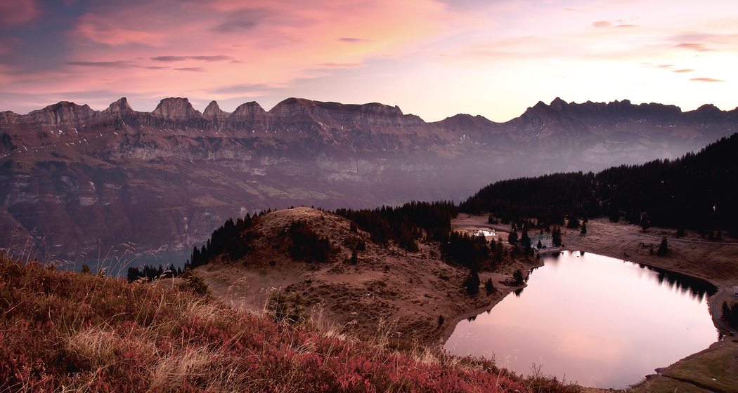 Flumserberg See Abendstimmung