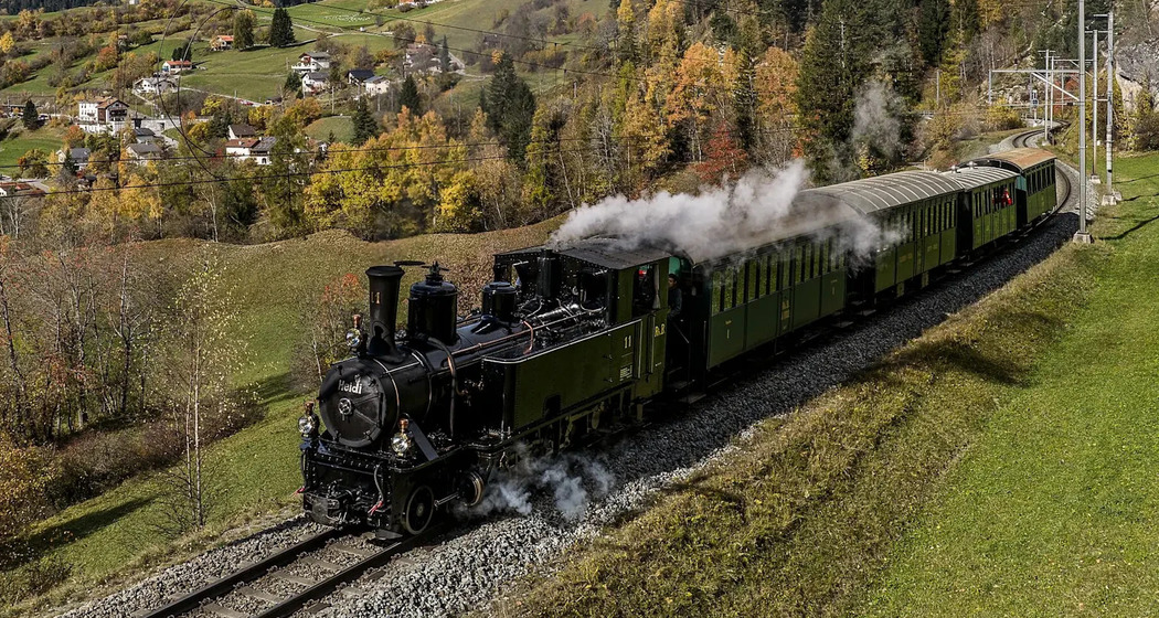 Dampfzug bei Filisur
