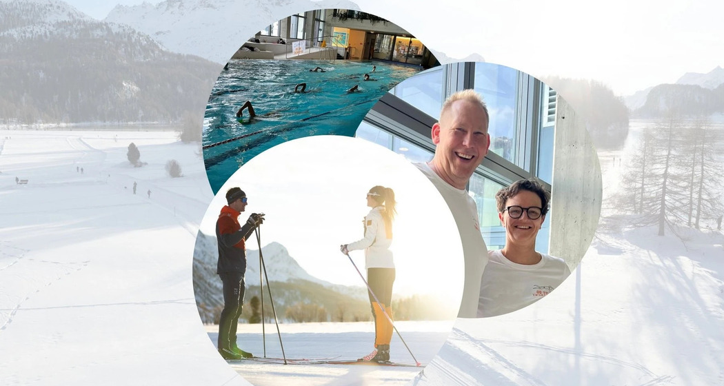 Training für Schwimmen und Langlauf in Pontresina