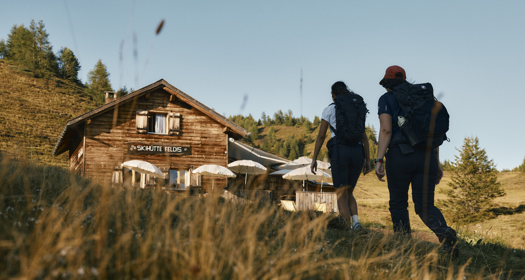 Skihütte Feldis Herbst Wandern