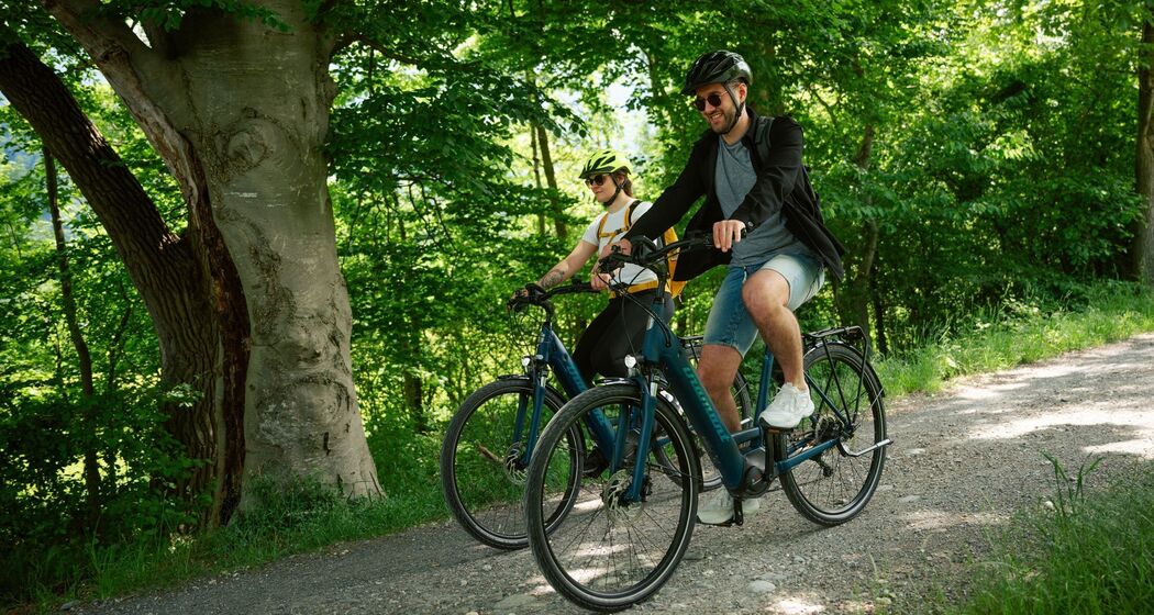Exploring the Bündner Herrschaft region by e-bike. © Kevin Wildhaber