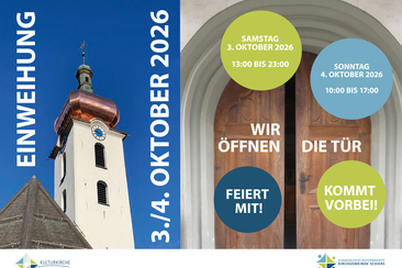 A4 Plakat quer Einweihung