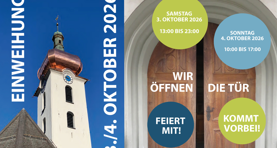 A4 Plakat quer Einweihung