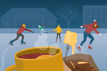 Zum Saisonstart. Musik, Genuss & Winterzauber auf dem Eisfeld Quader, Chur