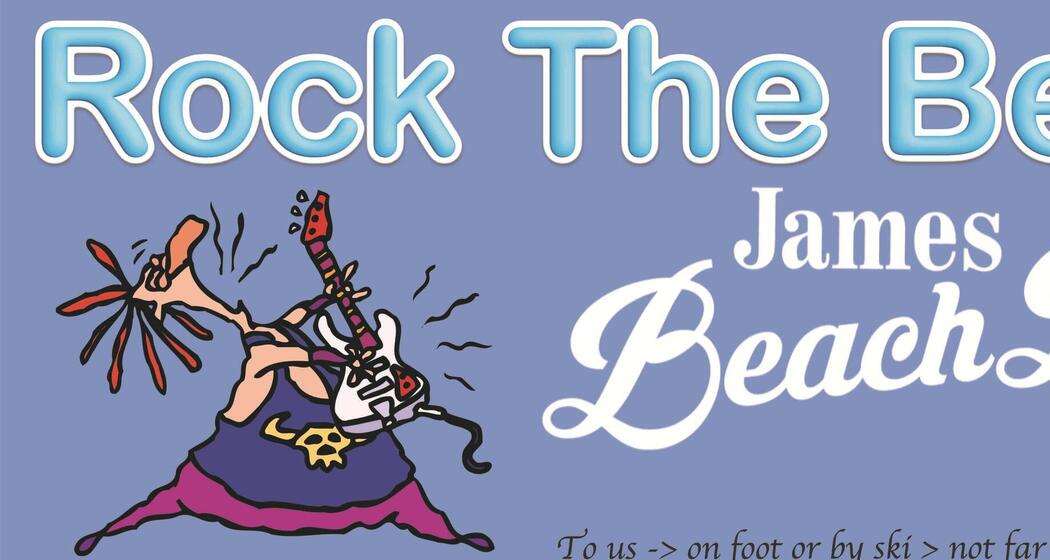 rock the beach flag