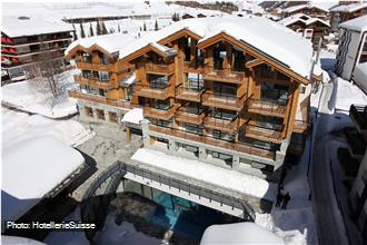 Fleurs de Zermatt Alpenhotel im Winter