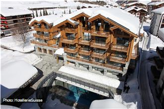 Fleurs de Zermatt Alpenhotel in inverno