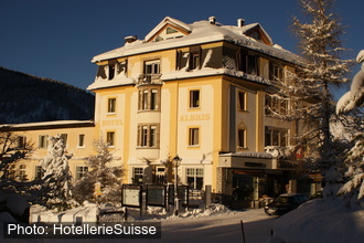 Das Hotel Albris im Winter