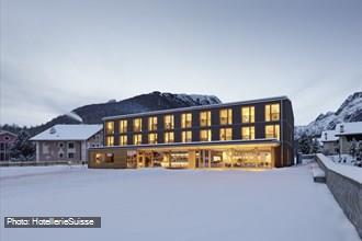 Bever Lodge im Winter